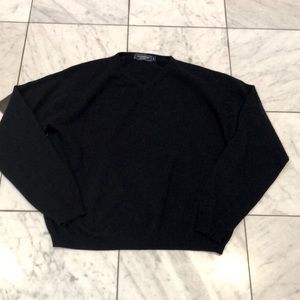 Men’s Lochmere Navy Blue Cashmere Sweater - Sz L